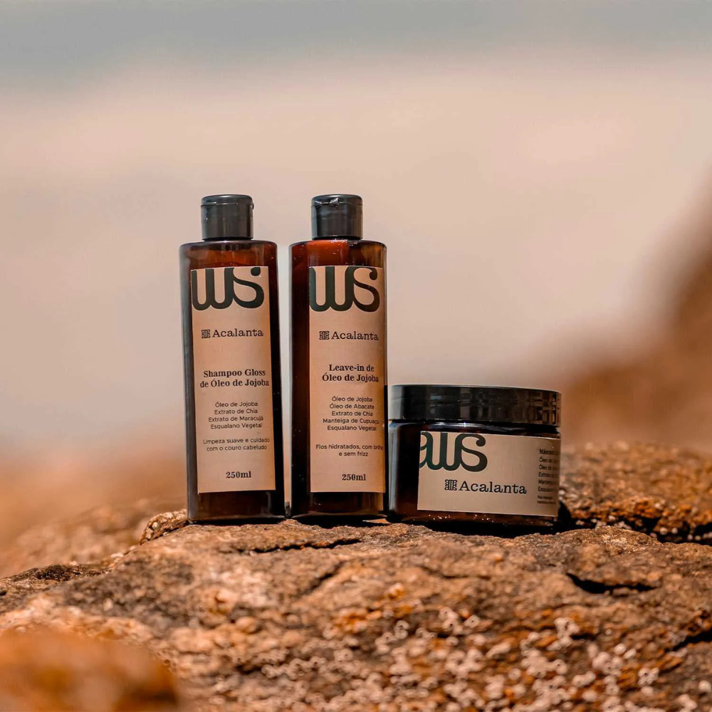 Kit Acalanta Leave-in + Shampoo + Máscara