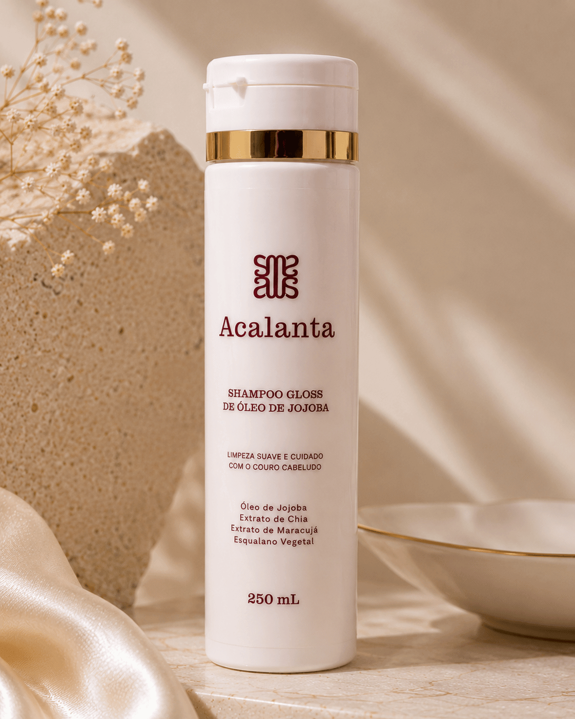 Shampoo Gloss de Óleo de Jojoba Acalanta 250ml